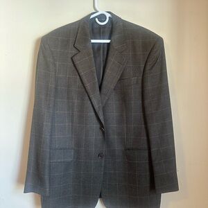 Zante Ultimo Classic Gray Checkered Men's Blazer